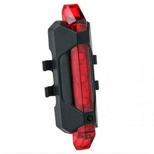 Load image into Gallery viewer, Portable USB Rechargeable Bike Bicycle Tail Rear Safety Warning Light