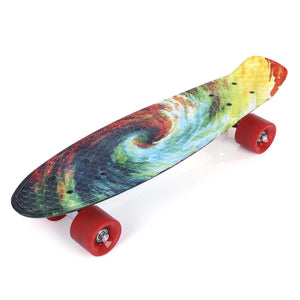 22 inch Skateboard Cruiser Board 22" X 6" Retro Longboard Skate Long Board Graphic Galaxy Complete Boy Girl