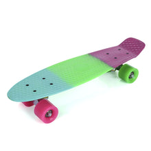 Load image into Gallery viewer, Colourful 22 Inches Fish Skateboard  Four-wheel Street Banana Long Skate Board Mini Cruiser Fish for Adult Children